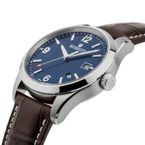 Leather men watch
